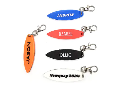 Personalised Surf Keyring