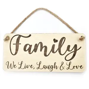 Family We Live Laugh & Love Decorative Sign | Plaque