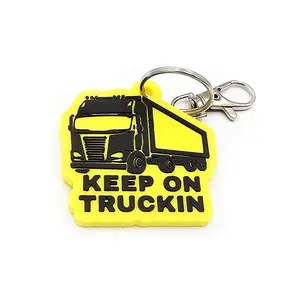 Lorry Truck Driver Keyring - Bag Tag Personalise With Your Name Reg Number