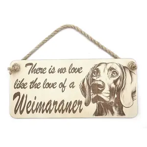 Weimaraner Decorative Sign | Wooden Hanging Wall Plaque