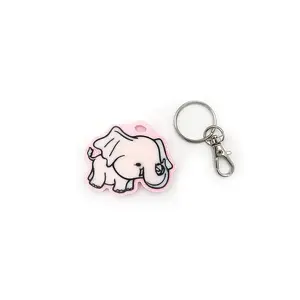 Baby Elephant Keyring Novelty Bag Tag Charm