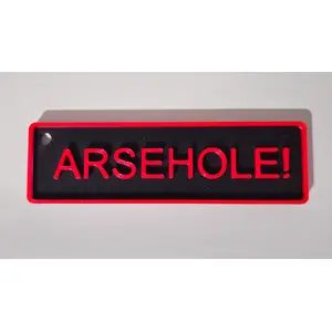 ARSEHOLE! Adult Keyring Funny Rude Inapproriate Keyring