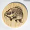 Carp Fish Wooden Coaster Fisherman / Angler Gift