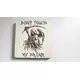 DONT Touch My Drink Wooden Coaster With Grim Reaper Theme | Personalise Option