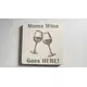 Mums Wine Goes HERE Decorative Wooden Coaster | Personalised