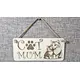 Cat Mum with Paw Print | Cat and Kitten Decorative Sign | Plaque