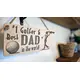 No1 Golfer and Best Dad in the World Plaque Decorative Wooden Sign