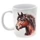 Life is better with Horses Mug White With Quote and Horse Image