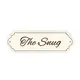 The Snug Room Decorative Door Sign | Plaque | Plain | Sage Green | Dusty Pink