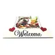 Hedgehog Welcome Sign Modern Design With Colourful Picture