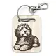 Personalised Cockapoo Wooden Keyring with Split Ring