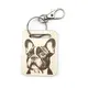 Frenchie Wooden Keyring with Split Ring and Clip | French Bulldog