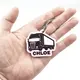 Lorry Truck Driver Keyring - Bag Tag Personalise With Your Name Reg Number