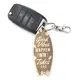 Novelty Surfing Themed Wooden Keyring Shaped with Split Ring and Clip