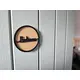 Bedroom Door Sign Decorative Wooden Plaque Elegant Engraved Round Design