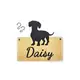 Dachshund Cage Sign Personalised With Pets Bed Name Plaque